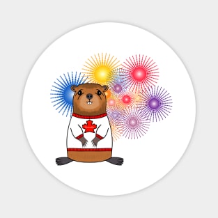 Canadian Pride, Canada Day Kids Beaver Magnet